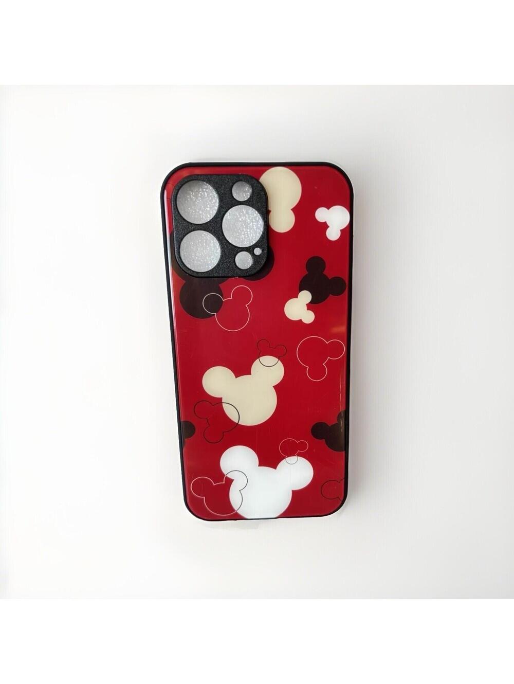 iPhone 14 Pro Max Phone Case Colorful Red Grey Black Cartoon Character Design
